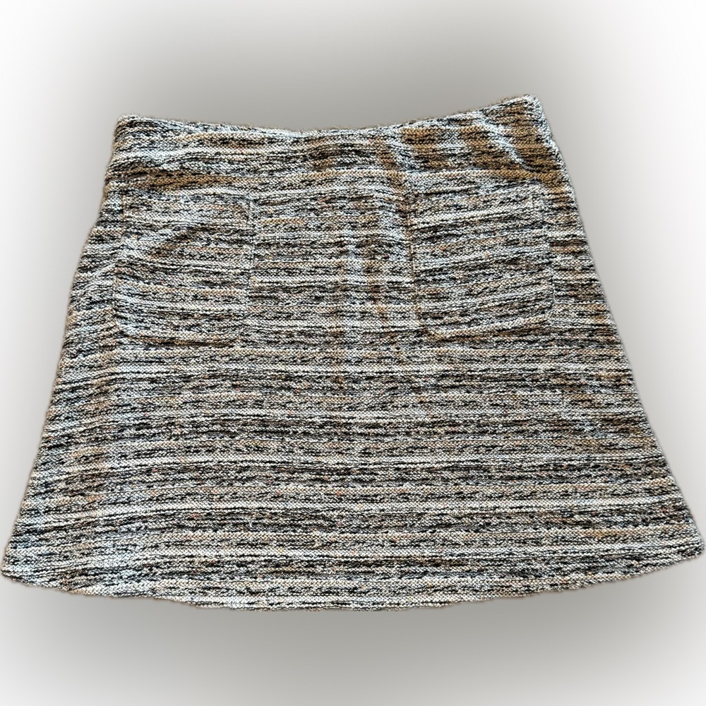 NWT! LOFT Textured Black and Multicolor Skirt Women’s Size L